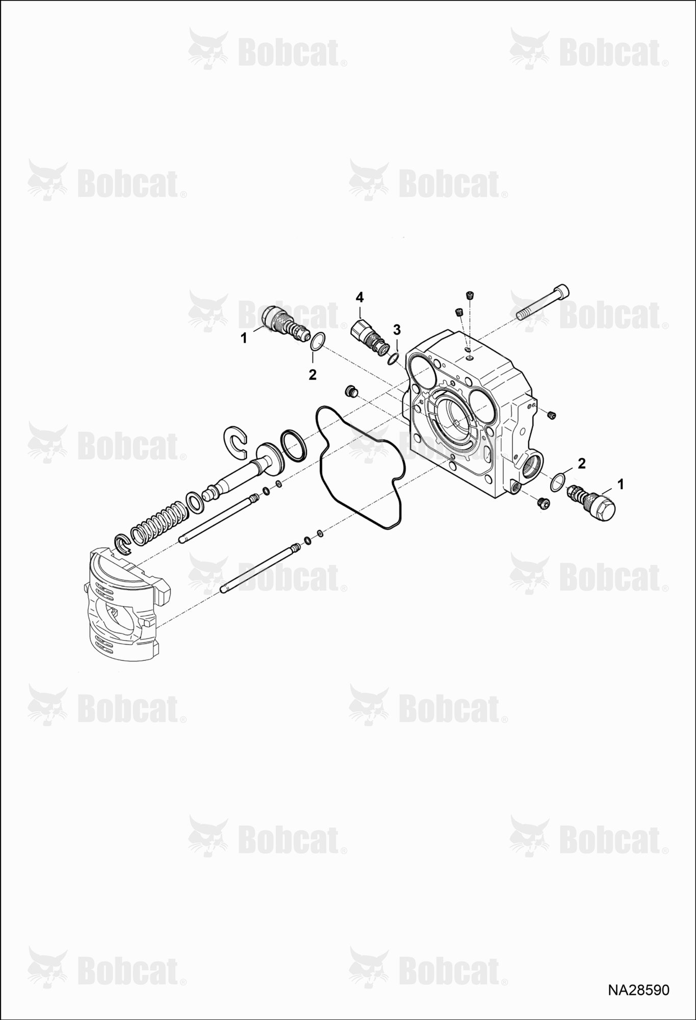 Hydrostatic Pump (Port Plate Housing and Valves)