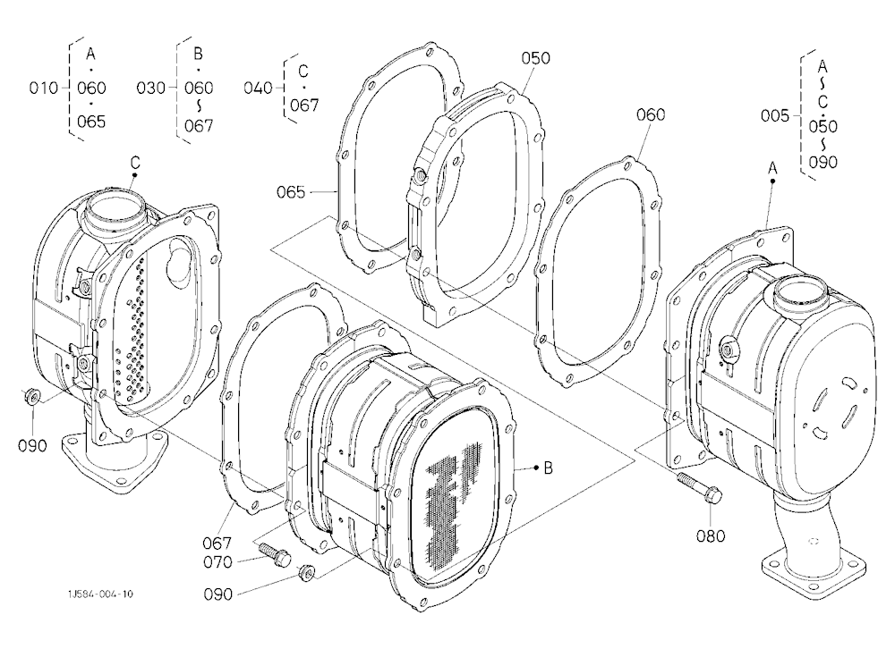 Diesel Particulate Filter Muffler [Component Parts