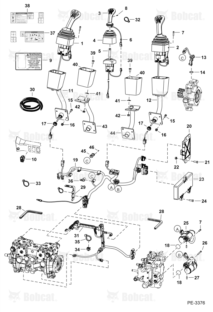 Controls Electrical (Selectable Joystick Controls) A5GK20001 & Above, A5GL20001 & Above