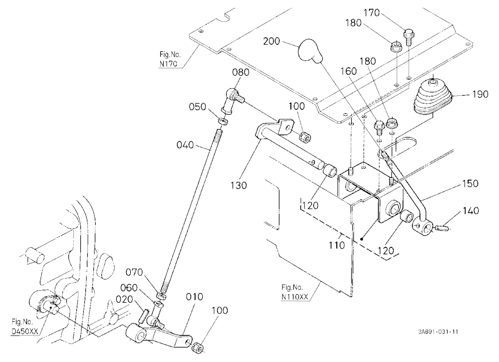 Range Gear Shift Lever [A]