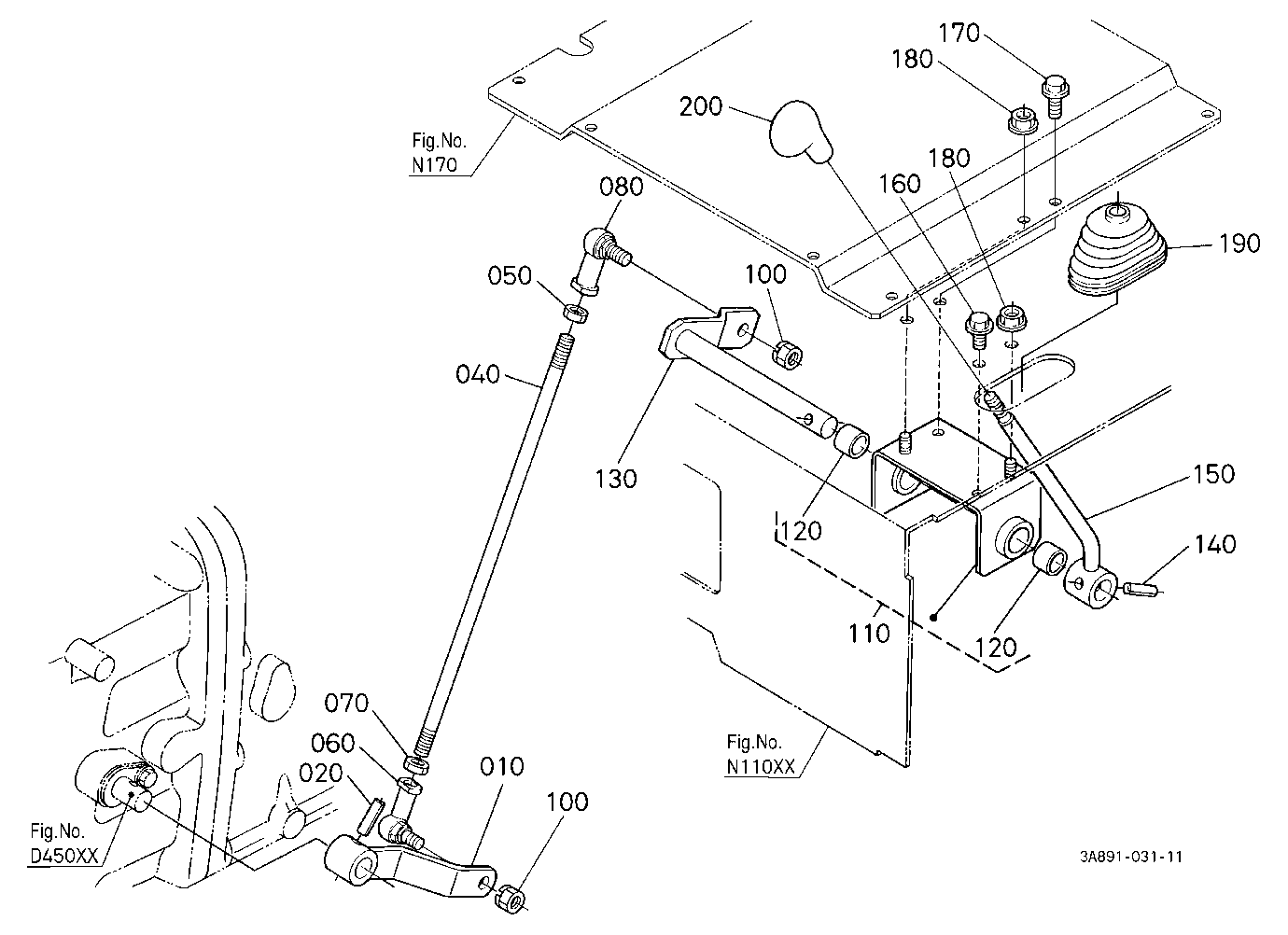 Range Gear Shift Lever [A]