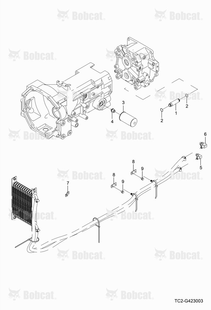 HST Hydraulic Line Group