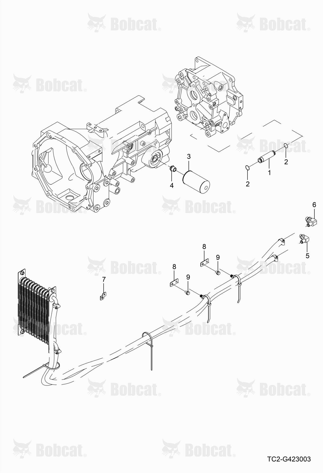 HST Hydraulic Line Group