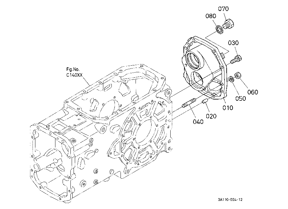 Transmission Case Rear Cover [Rops Type][Old Type]