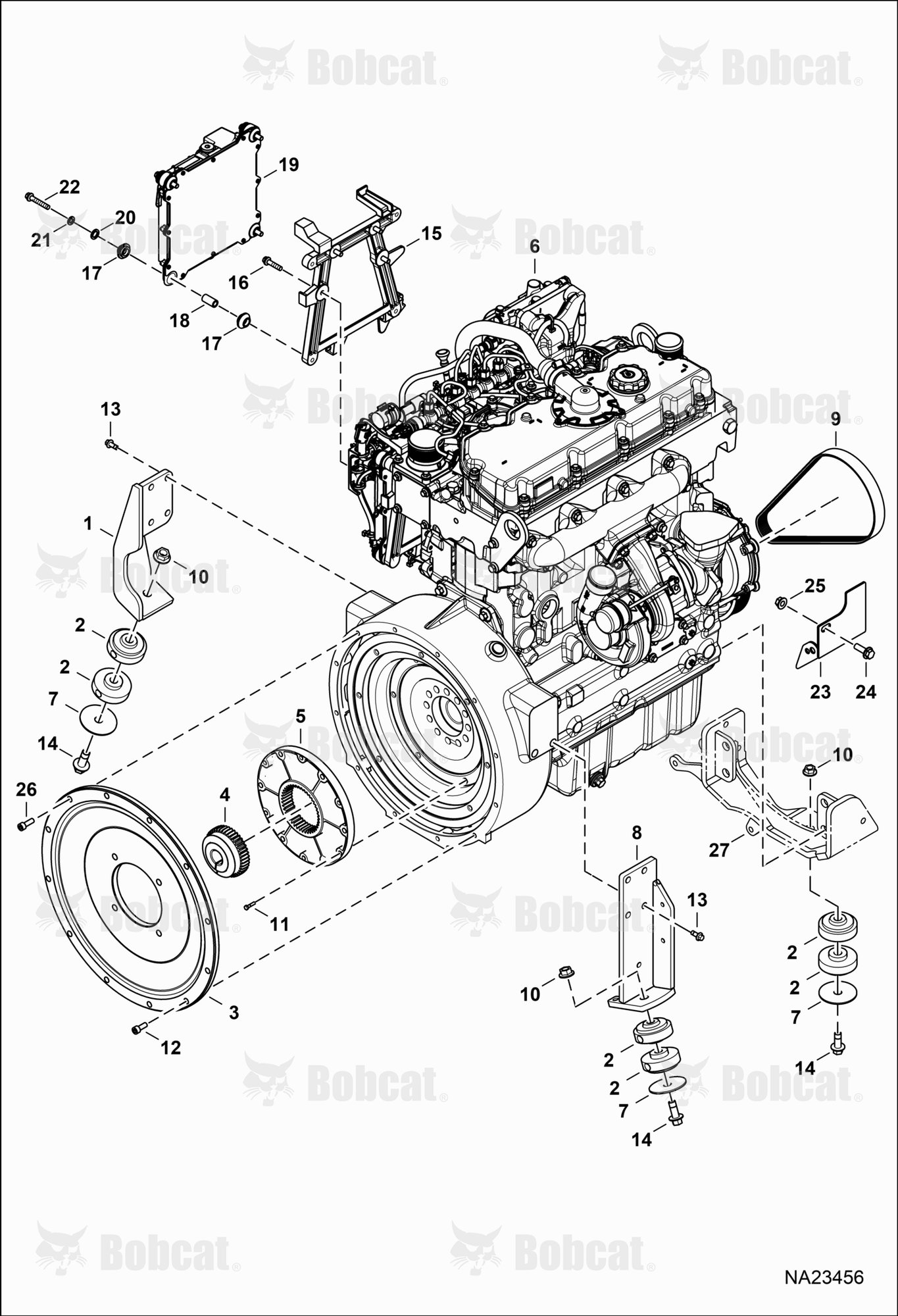Engine & Attaching Parts (Engine Mounting)