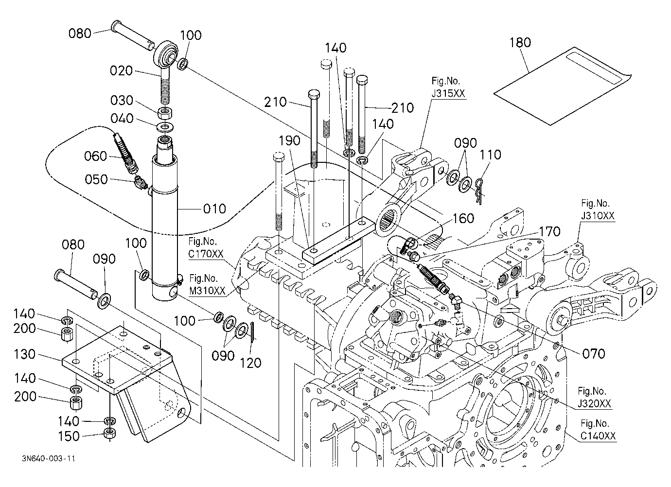 Assist Cylinder Kit Rh (W/G No.M9269B) [Option]