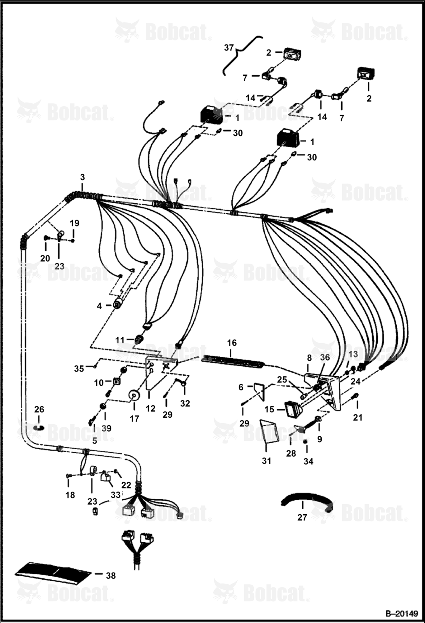 CAB Electrical System  508411011 & Above, 509711001 & Above