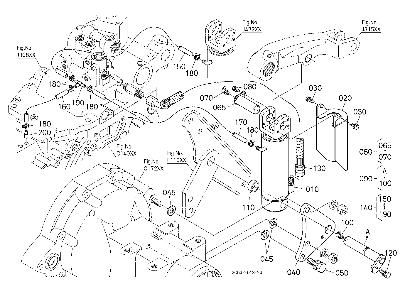 3P-Lift Assist Cylinder Lh