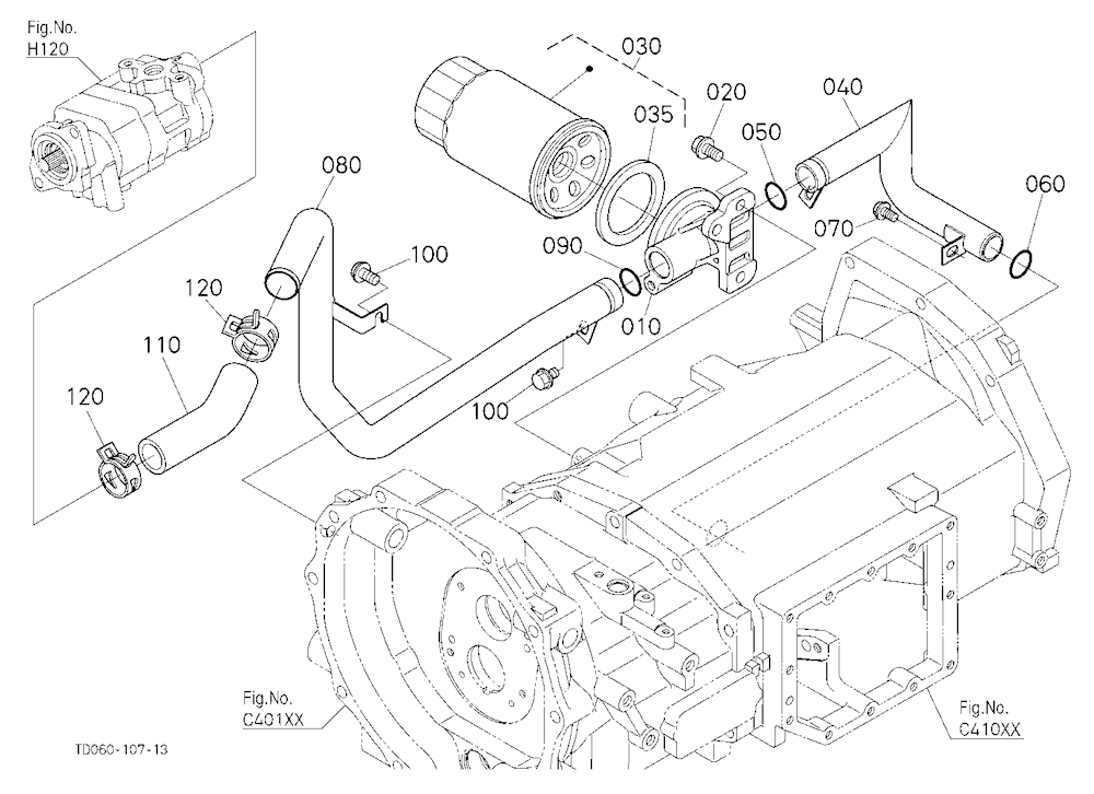 Hydraulic Oil Line (Inlet) [Except Hst Type]