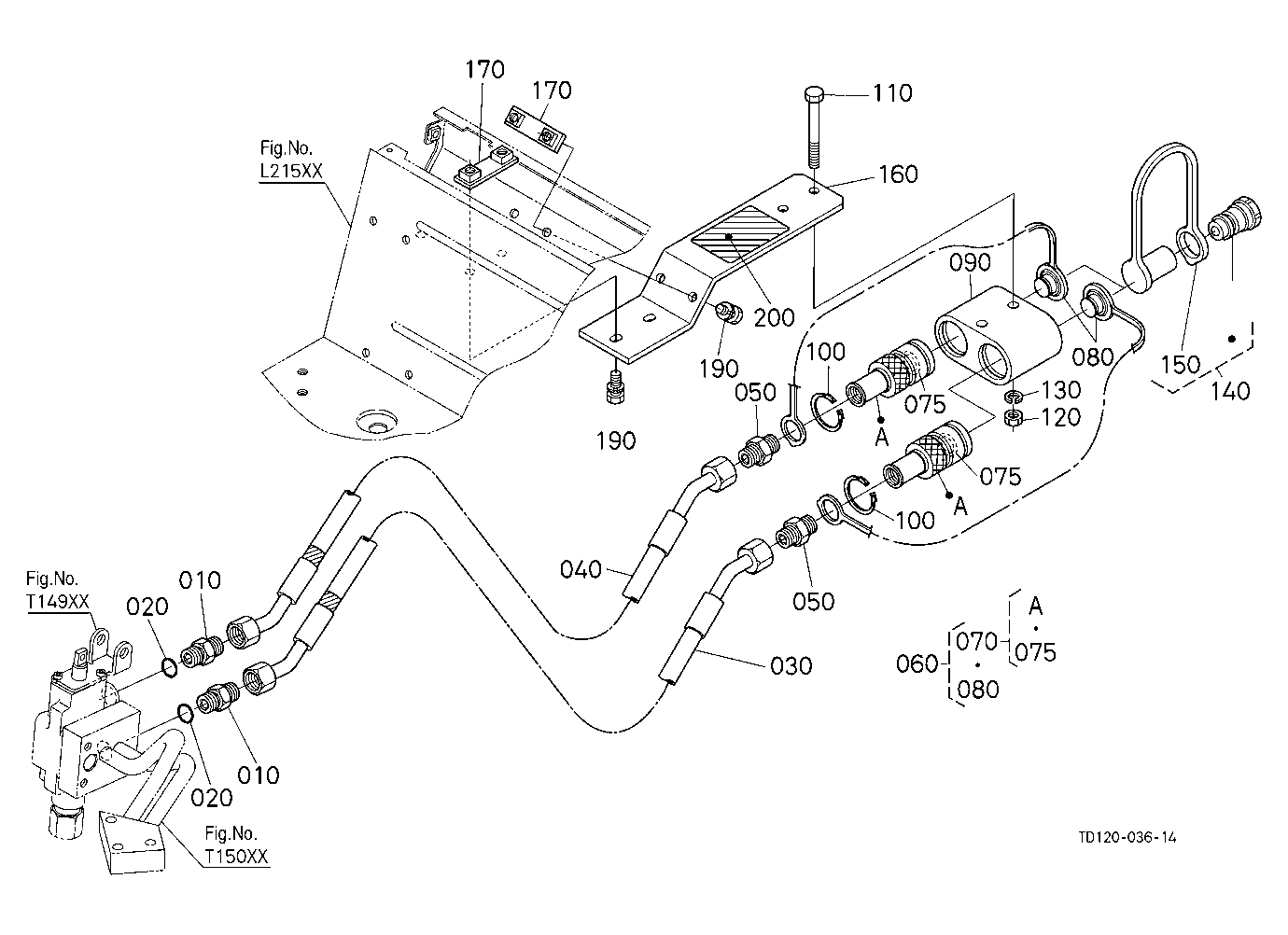 Auxiliary Control Valve Coupler (1St) (W/G No.L833