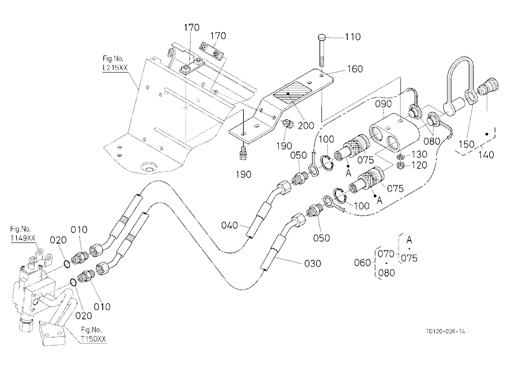 Auxiliary Control Valve Coupler (1St) (W/G No.L833