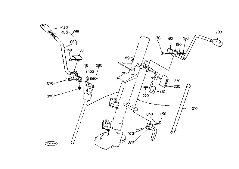 Main And Shuttle Gear Shift Lever
