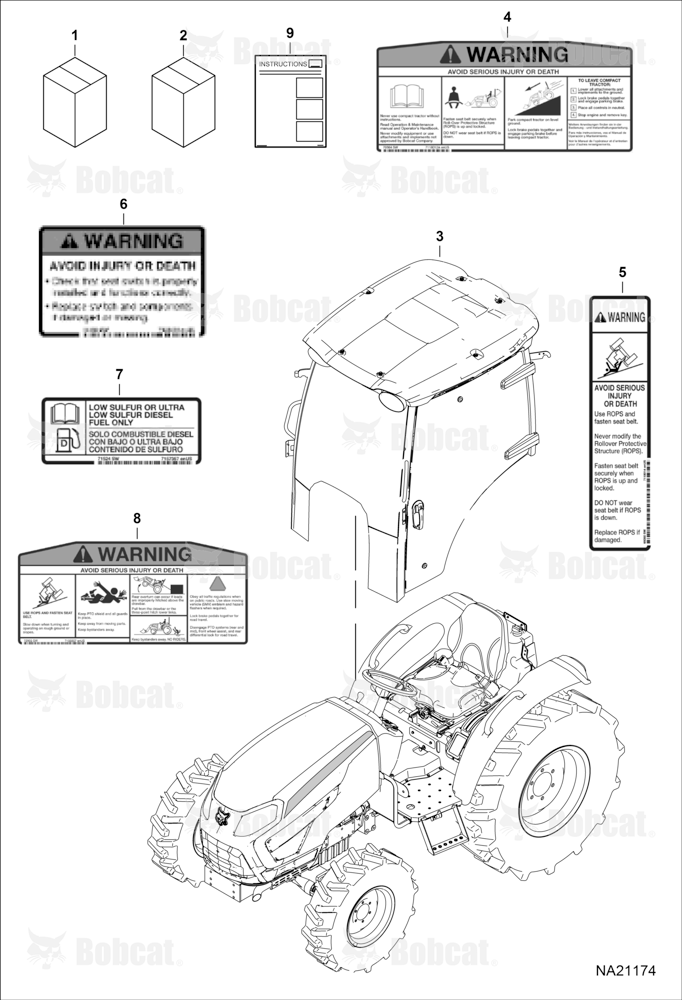 CAB Kit (Cab Kit) (Warning Decals)