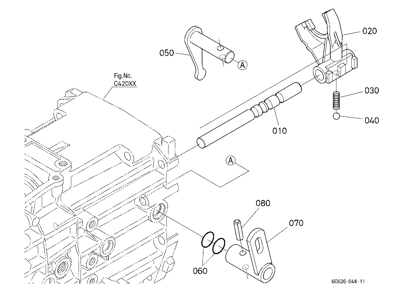 Range Gear Shift Fork
