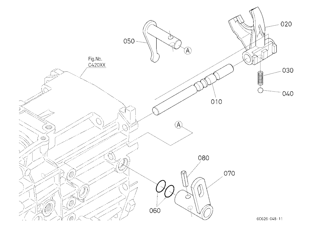 Range Gear Shift Fork