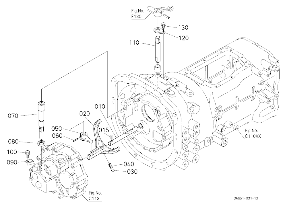 Range Gear Shift Fork [A]