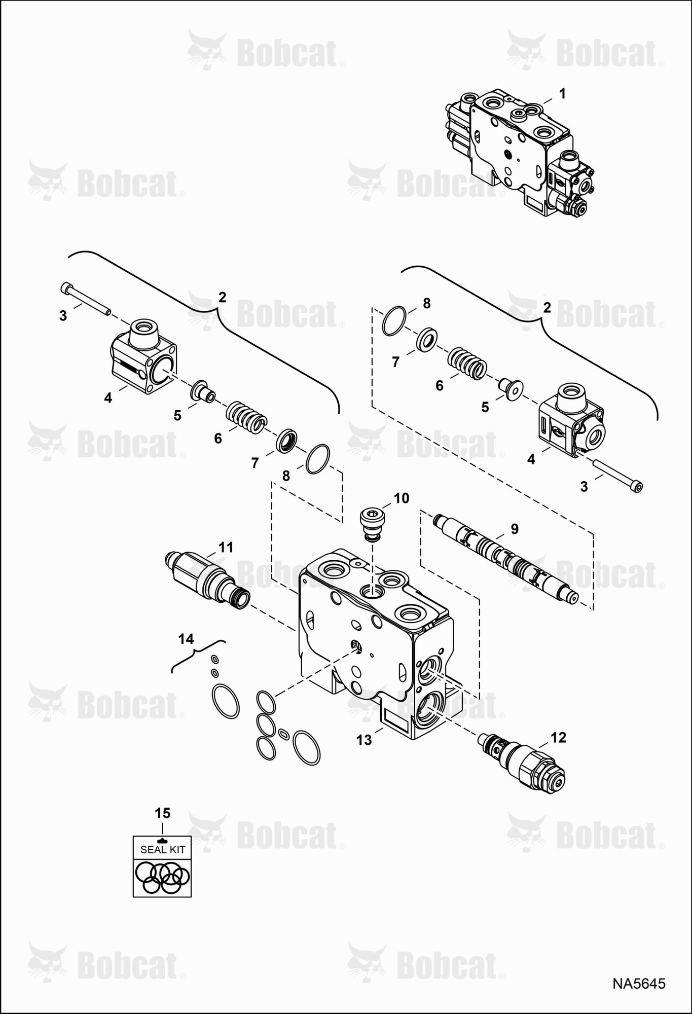 Hydraulic Control Valve (Slew Section)