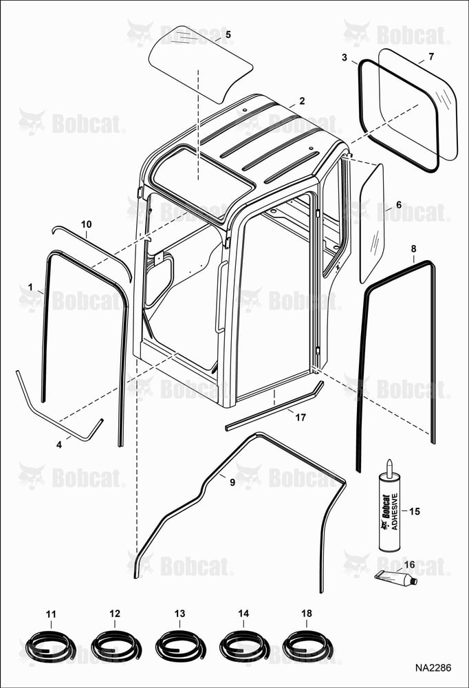 Operator CAB (Windows & Seals)