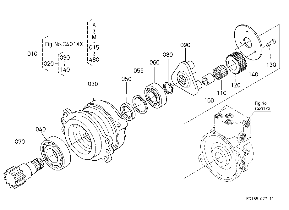 Swivel Motor 2 (Component Parts)
