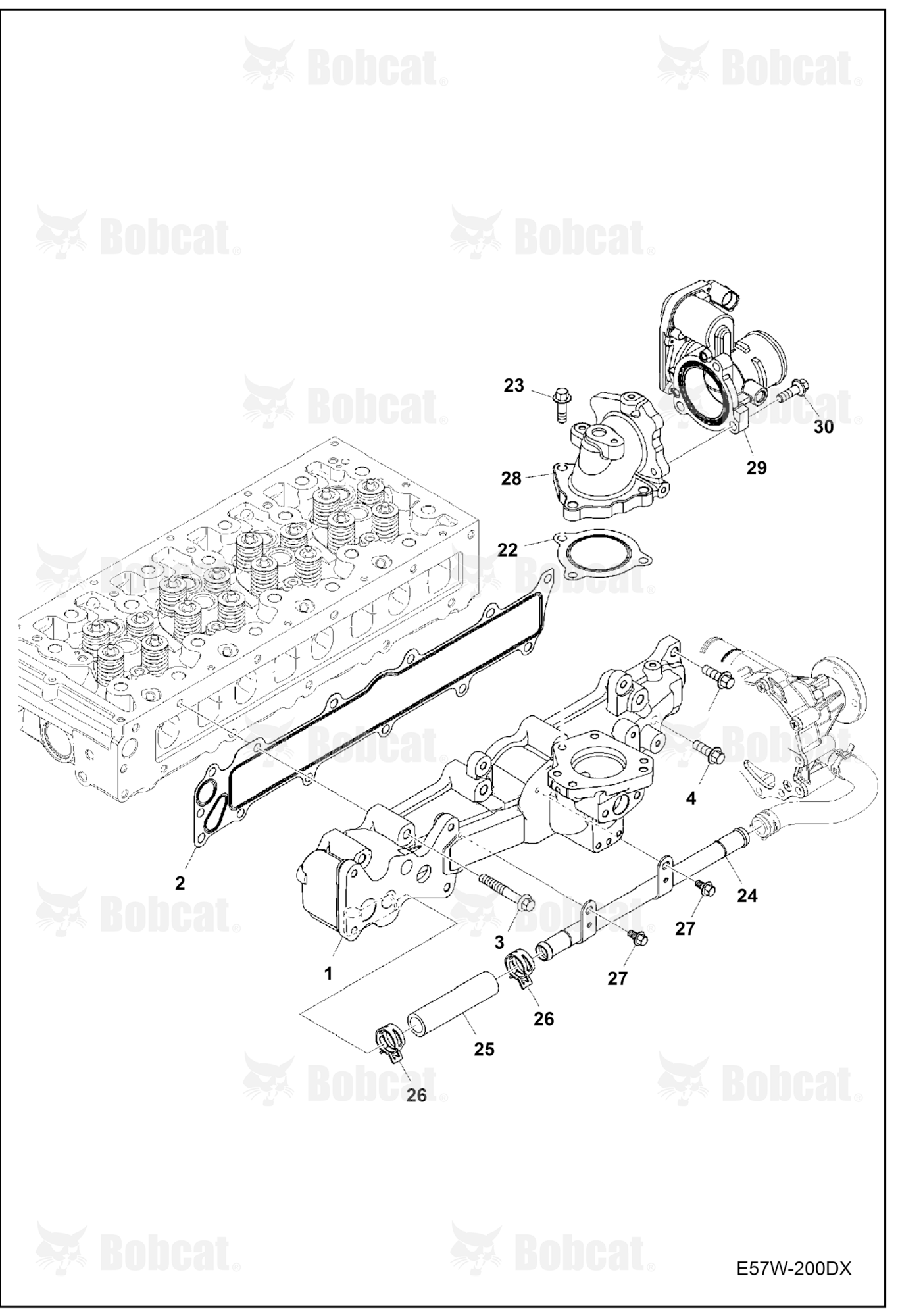 Intake Manifold (Engine S/N 000001 - 025256)