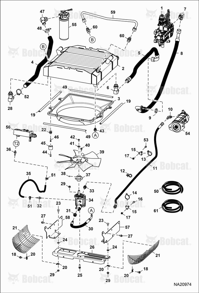 Hydrostatic Circuitry (Rear Cooling)