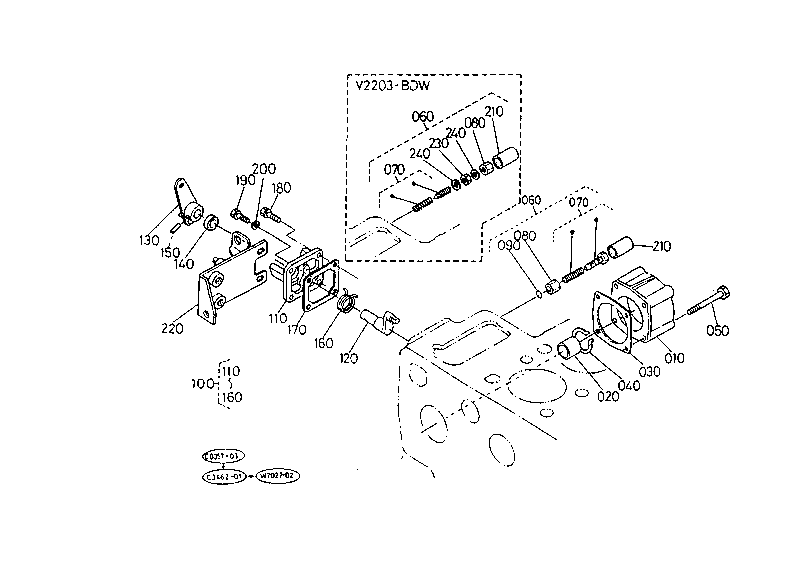 Engine Stop Lever Loader S.No.<=10080