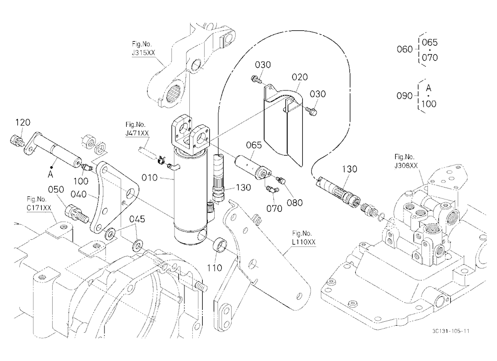 3P-Lift Assist Cylinder Rh