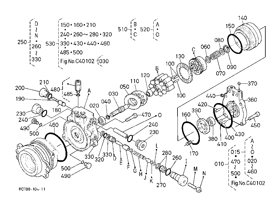 Swivel Motor (Component Parts 1)