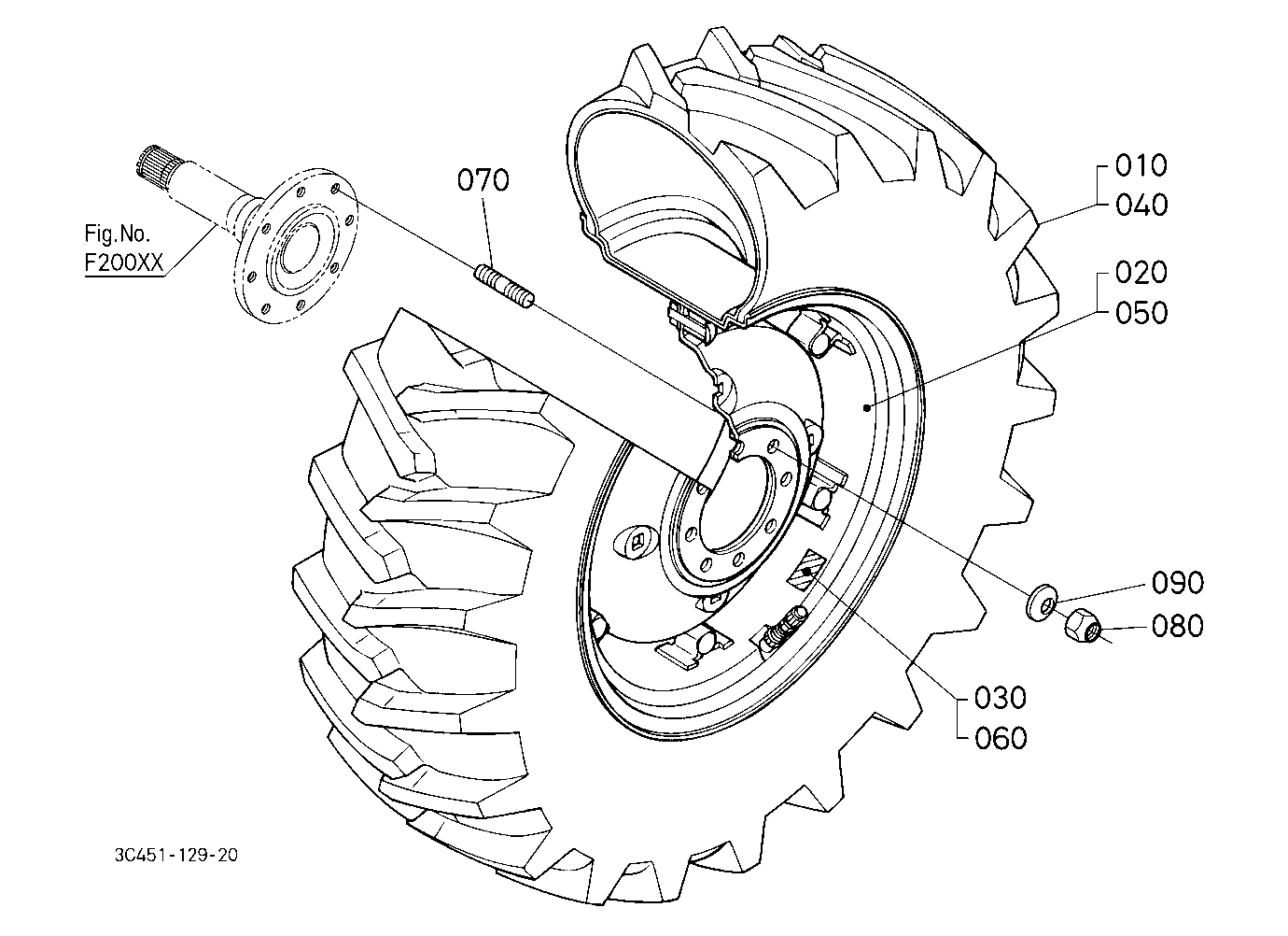 Rear Wheel (14.9-24 R1)