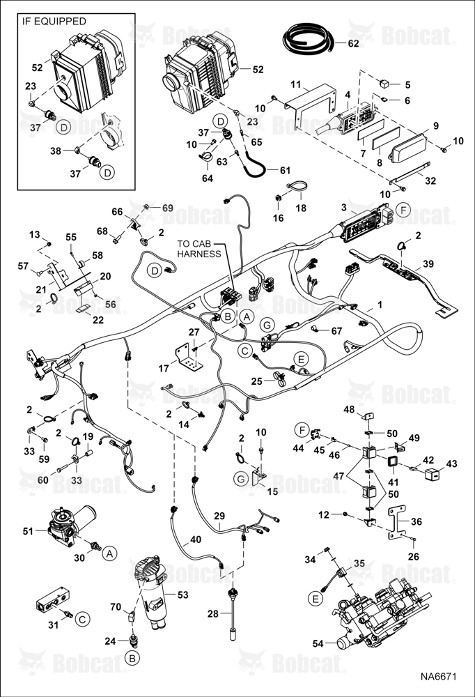 Engine Electrical Circuitry (Frame Harness & Filter Sensors) ACS712836 & Above, ACSL12354 & Above