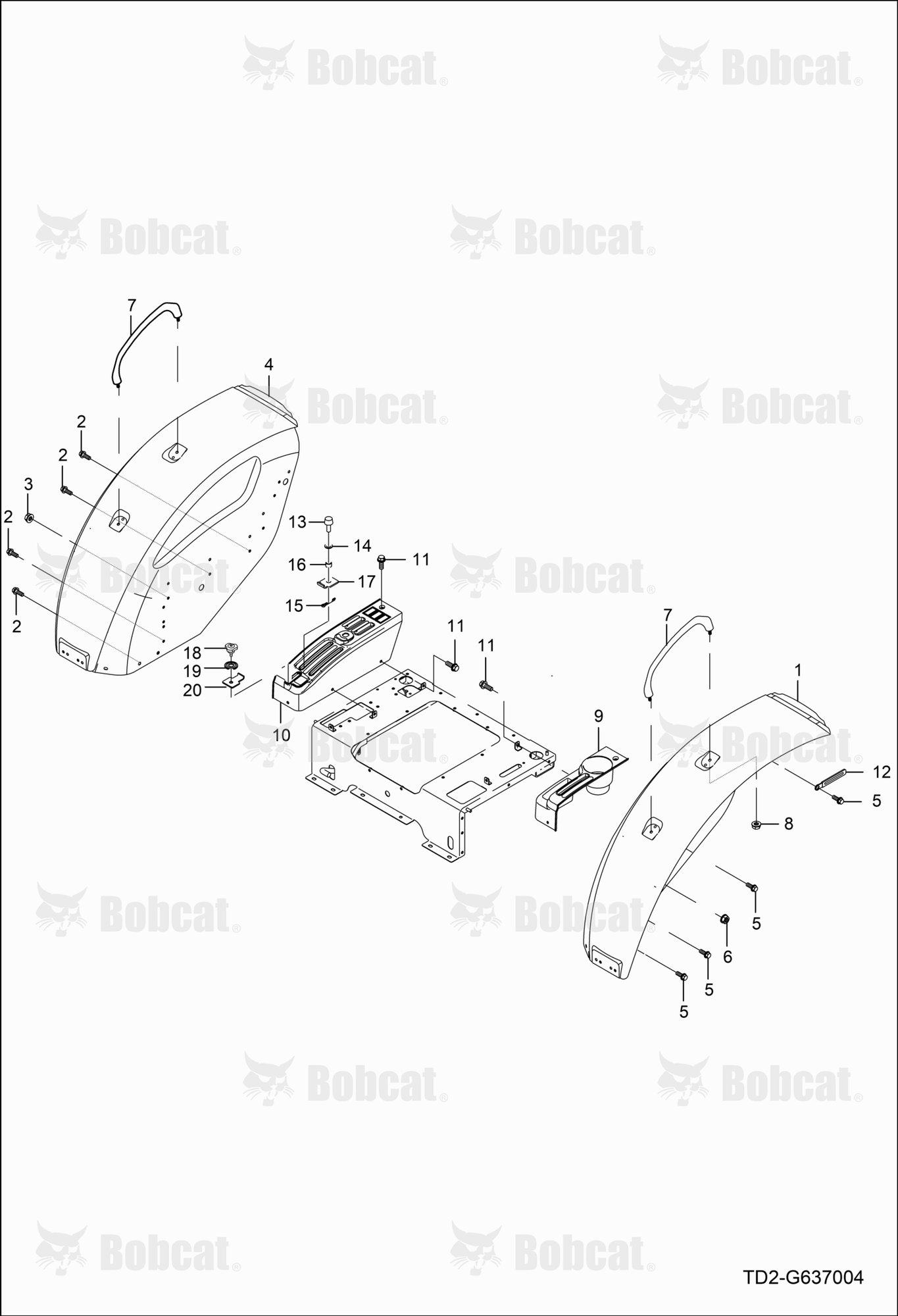 Lever Guide Group (ROPS)
