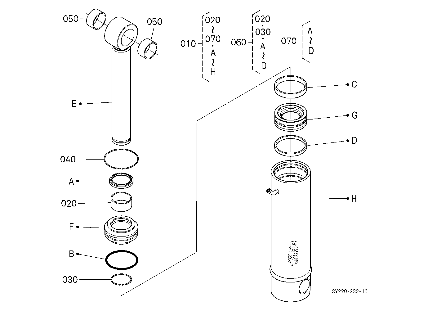 3P-Lift Assist Cylinder [Component Parts] [Old]