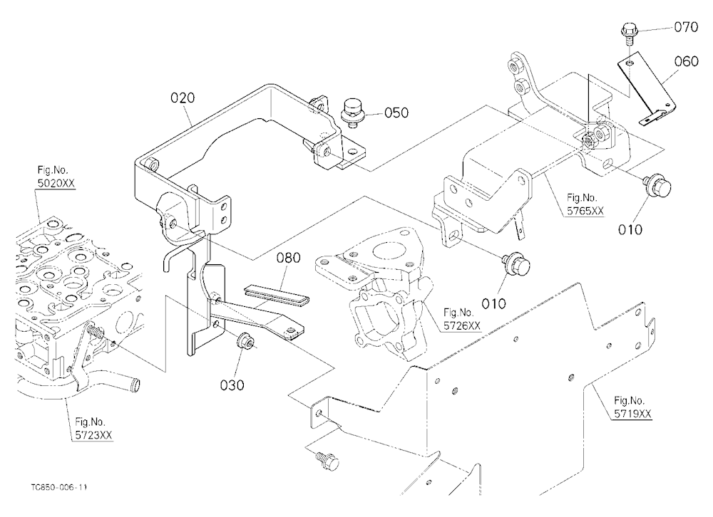 Muffler Bracket Mounting Parts