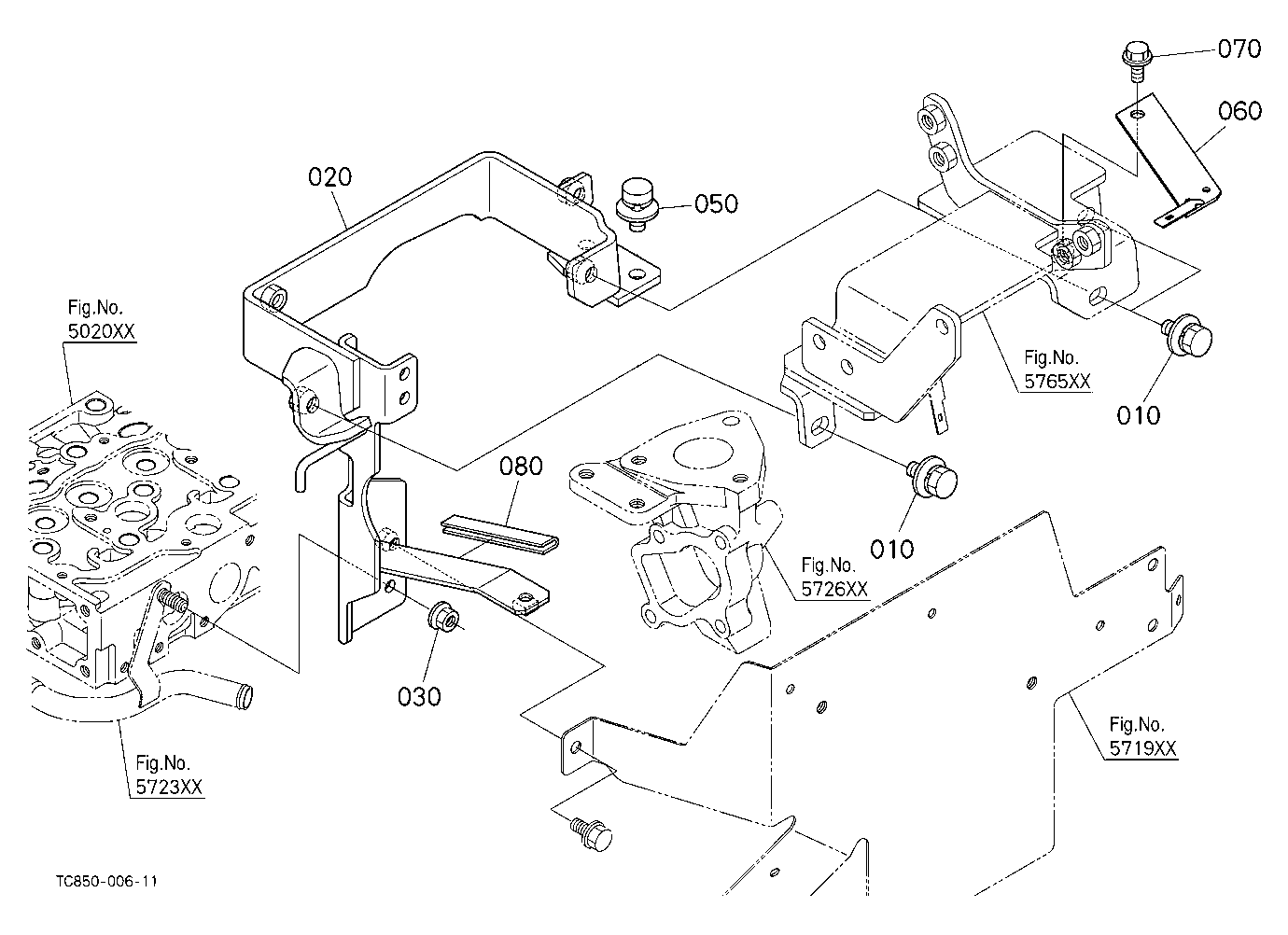 Muffler Bracket Mounting Parts