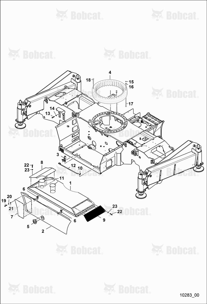 Chassis With Guard and Supports - 4