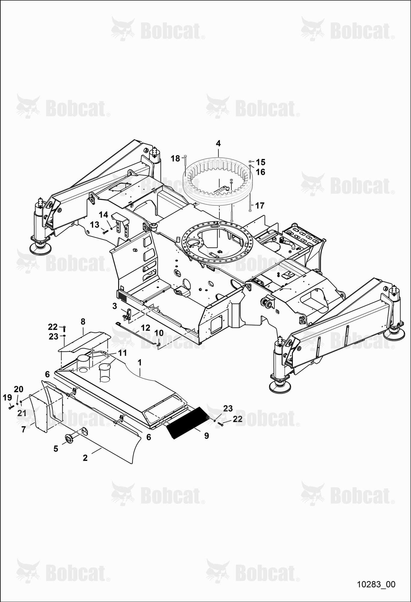 Chassis With Guard and Supports - 4