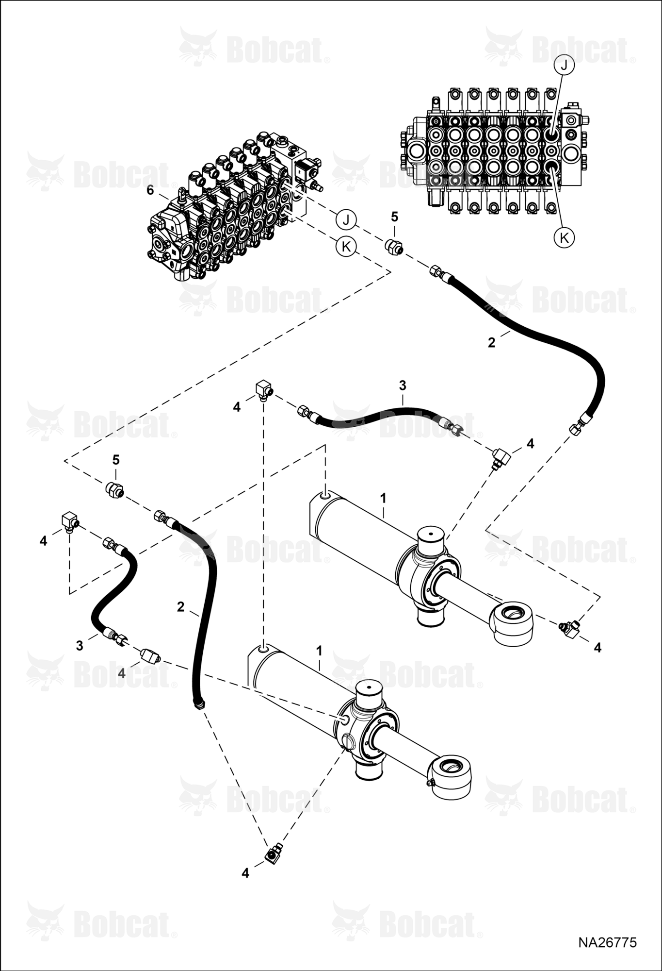 Hydraulic Circuitry (Backhoe) (Swing)