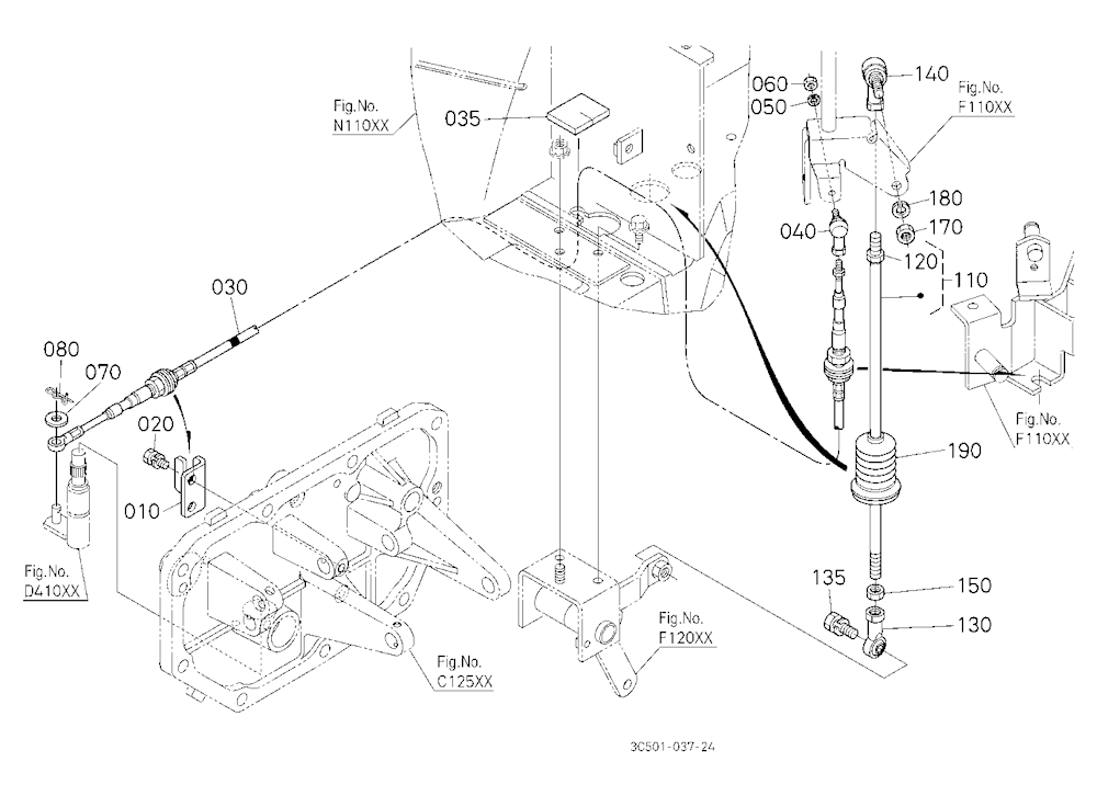 Main Gear Shift Rod
