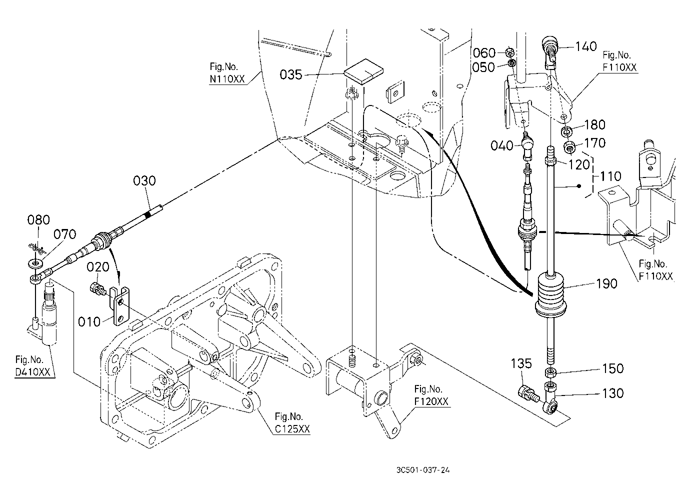 Main Gear Shift Rod