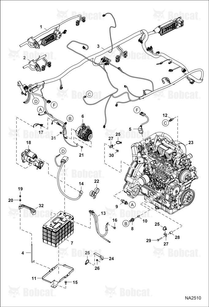 Engine Electrical Circitry (Engine Sensors, Battery, ALT & Starter)