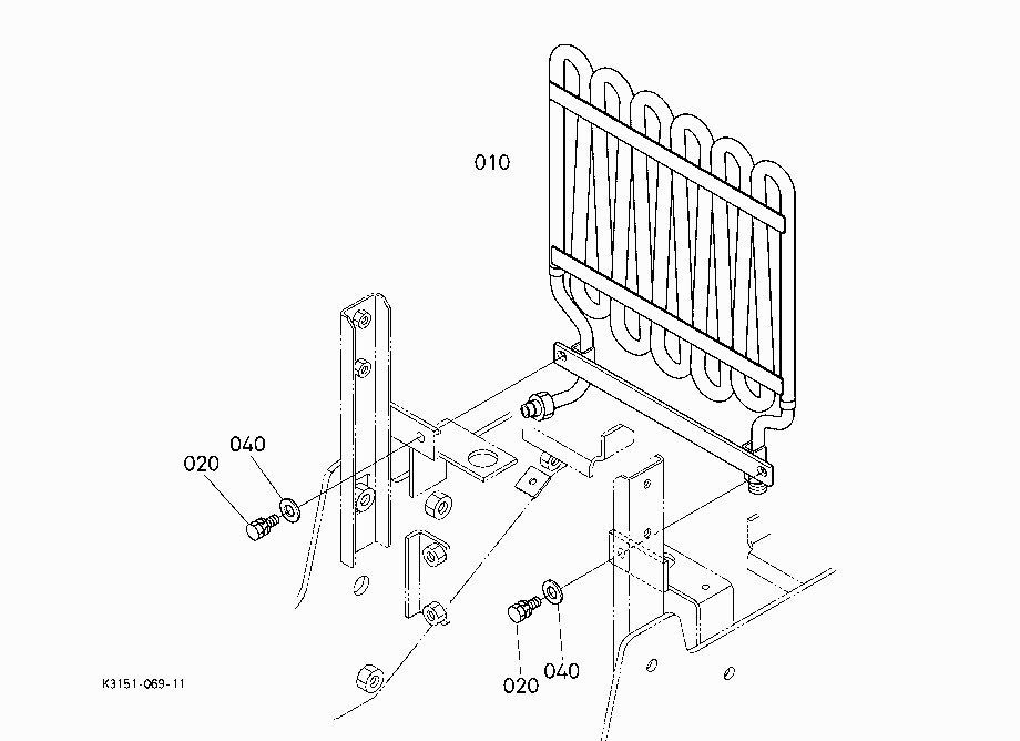 HYDRAULIC OIL LINE (OIL COOLER)