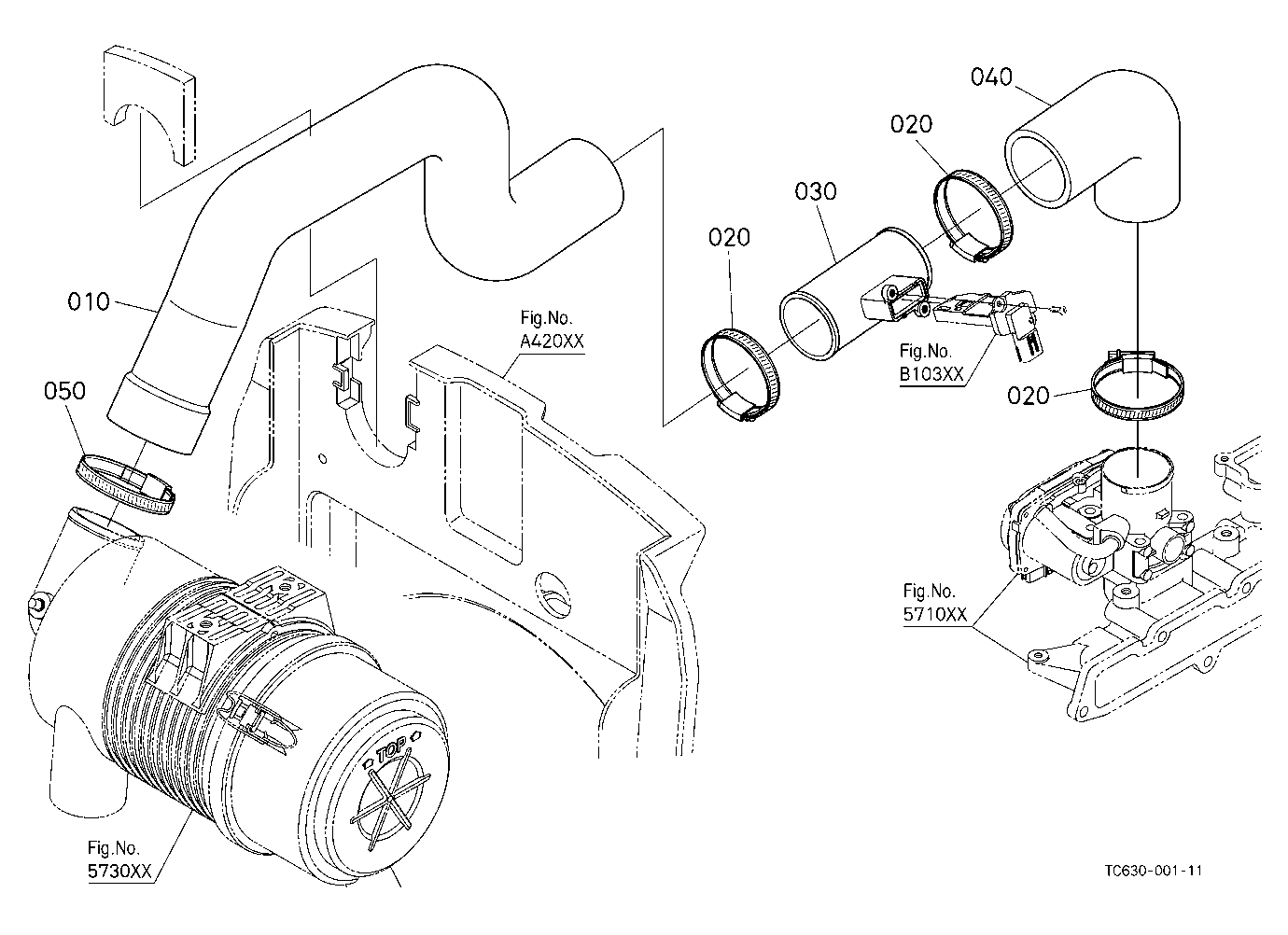 Inlet Pipe (Air Cleaner)