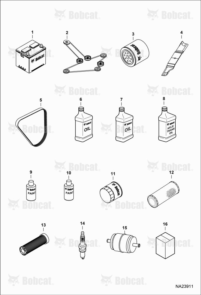 Maintenance Items (Service Parts)