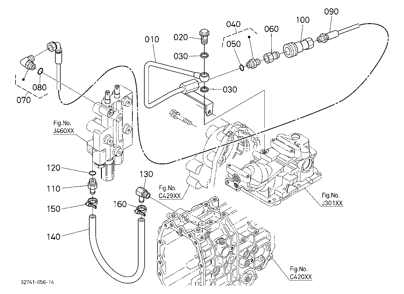 Hydraulic Oil Line (Backhoe)