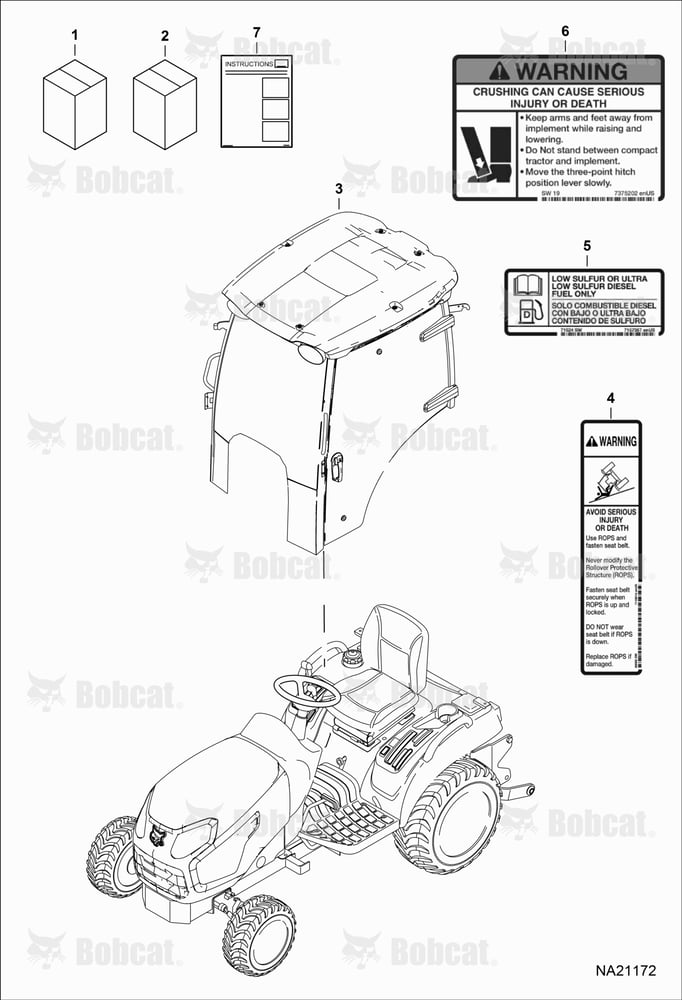 CAB Kit (Cab Kit) (Warning Decals)