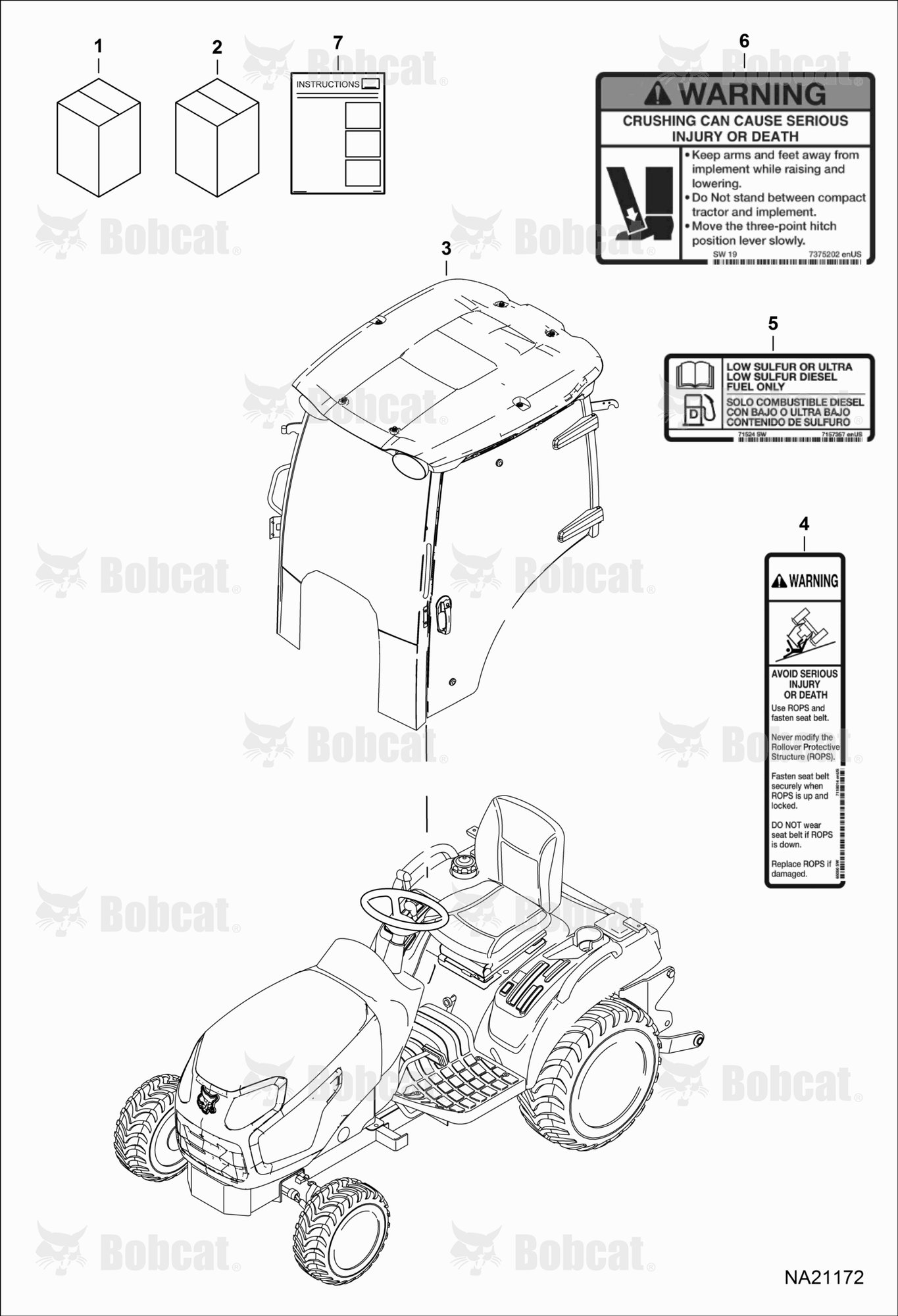CAB Kit (Cab Kit) (Warning Decals)