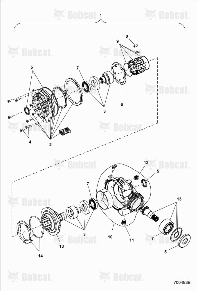 Drive TRAIN, Front Gearcase Internals (Built After 1/2/15)