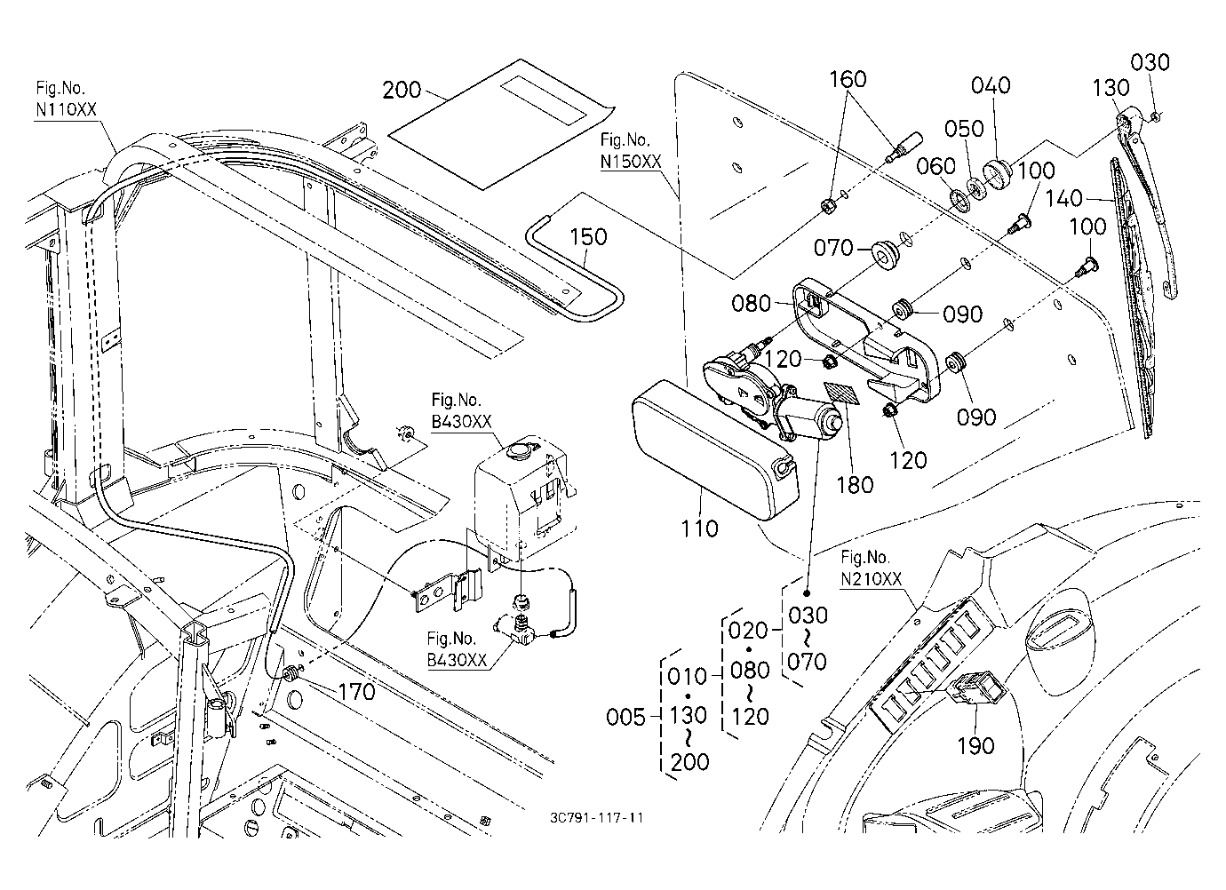 Rear Wiper Kit [A] [Option]