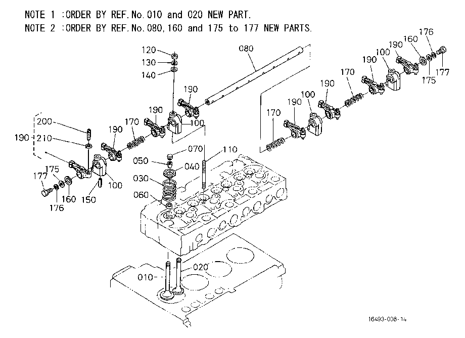Valve And Rocker Arm [Old Type]