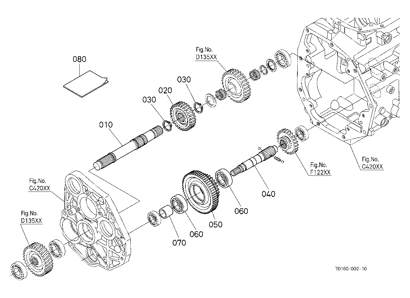 Mid Pto Gear Kit (W/G No.L8316) [Option]